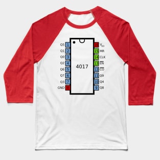 4017 Integrated Circuit Baseball T-Shirt